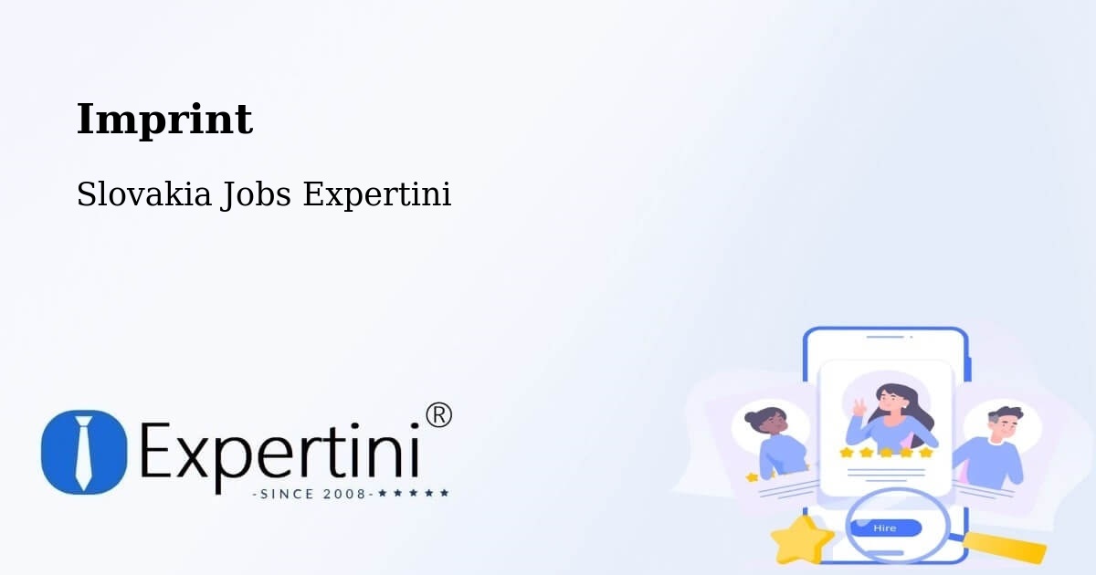 Imprint – Podolínec - Slovakia Jobs Expertini